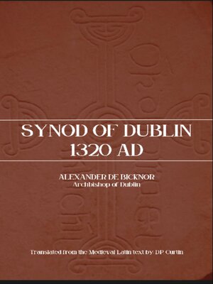 cover image of Synod of Dublin